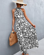 Black/White/Floral / S