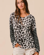 LEOPARD/BLACK / S